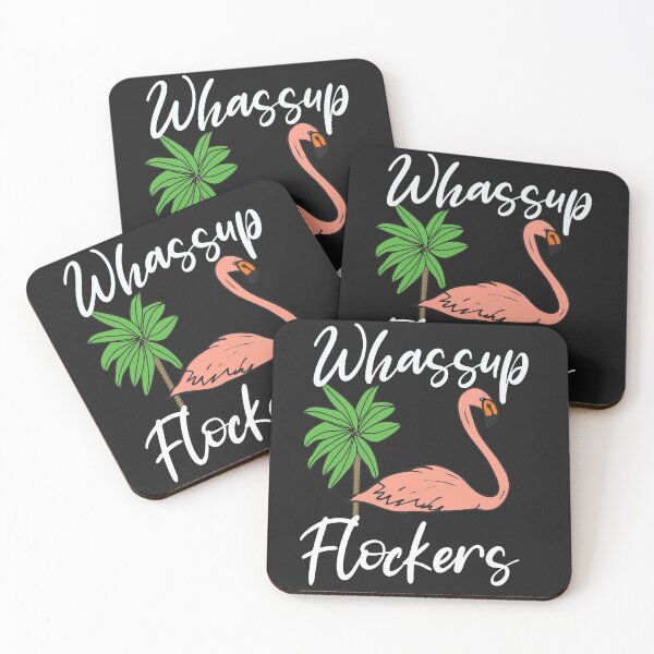 Item preview,   Funny Flamingo T shirt Whassup Flockers Art | Cool Pink Flamingo Flock Art Gift designed and sold by unique things.