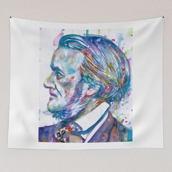 Item preview, RICHARD WAGNER - watercolor portrait .4 designed and sold by lautir.