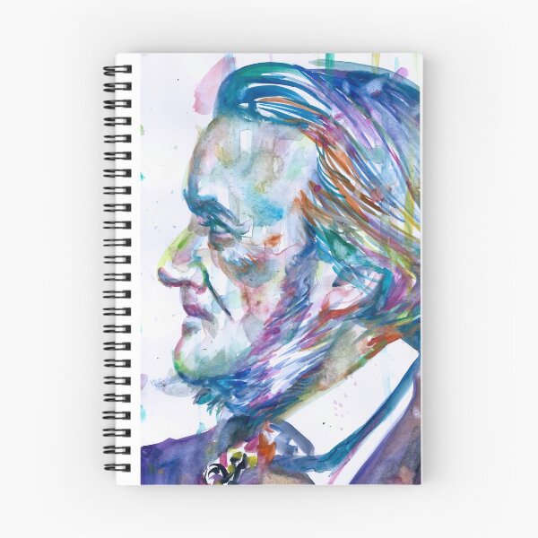 Item preview, RICHARD WAGNER - watercolor portrait .4 designed and sold by lautir.