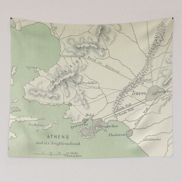 Item preview, Ancient Athens Map Hellas world designed and sold by ClassicalGreece.