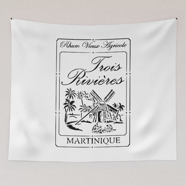 Item preview, Rum logo Trois Rivières Martinique black and white designed and sold by DamsBX.
