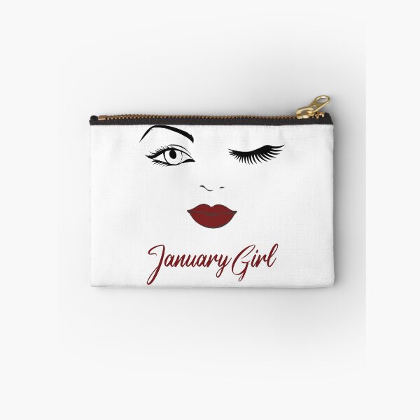 Item preview, January Girl Eyes Red Lips Birthday Cute Winking Eye Born in January Gifts Ideas designed and sold by clothesy7.