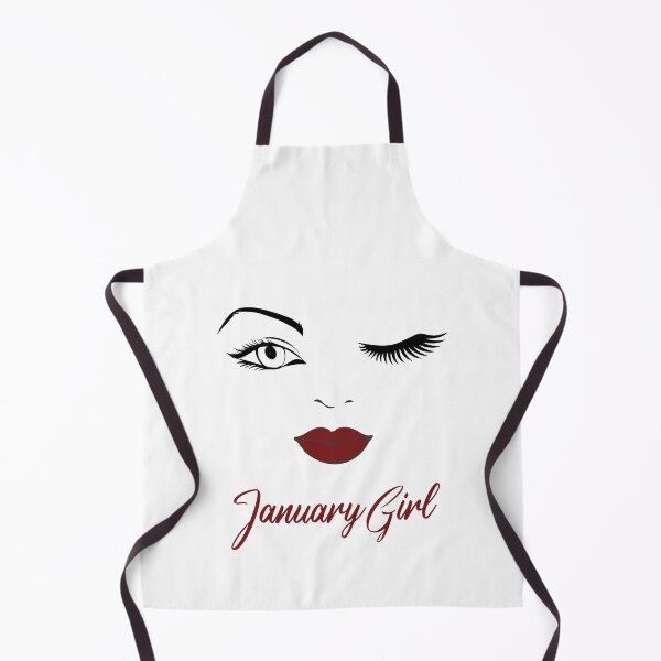 Item preview, January Girl Eyes Red Lips Birthday Cute Winking Eye Born in January Gifts Ideas designed and sold by clothesy7.