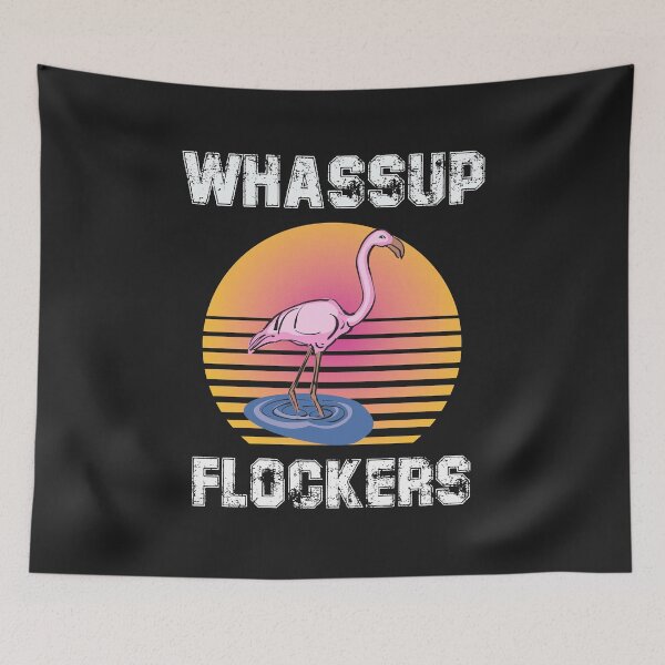 Item preview,   Funny Flamingo T shirt Whassup Flockers Art | Cool Pink Flamingo Flock Art Gift designed and sold by unique things.