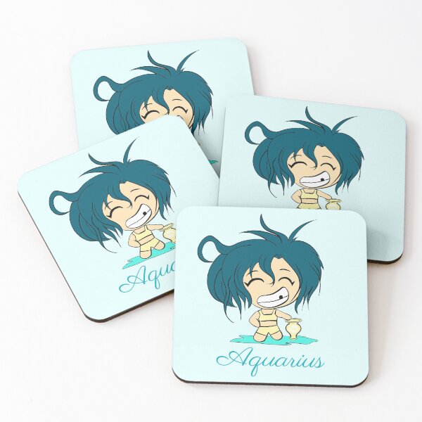 Item preview, Aquarius Chibi - Zodiac January 21st to February 20th designed and sold by TnKconcepts.