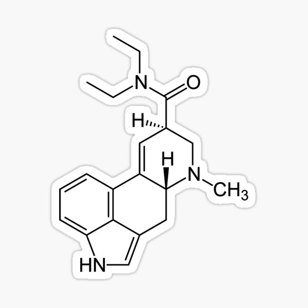 LSD Molecule Sticker