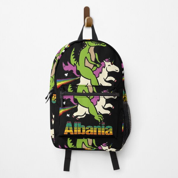 Item preview, Albania TShirt Gift Dinosaur riding Unicorn T Rex Kids Boy Girl Teen Baby Cute Funny Rainbow Cool designed and sold by Azalea-Azure.