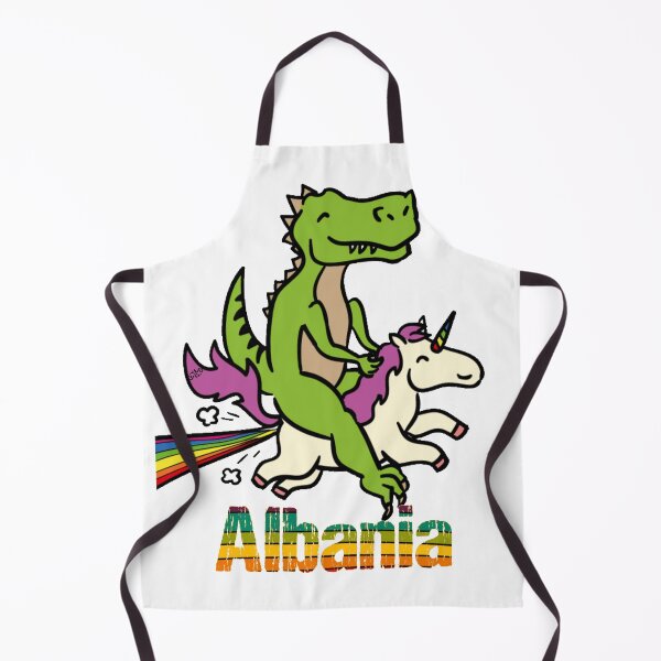 Item preview, Albania TShirt Gift Dinosaur riding Unicorn T Rex Kids Boy Girl Teen Baby Cute Funny Rainbow Cool designed and sold by Azalea-Azure.