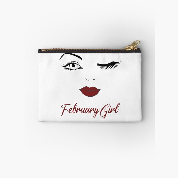 Item preview, February Girl Eyes Red Lips Birthday Cute Winking Eye Born in February Gifts Ideas designed and sold by clothesy7.