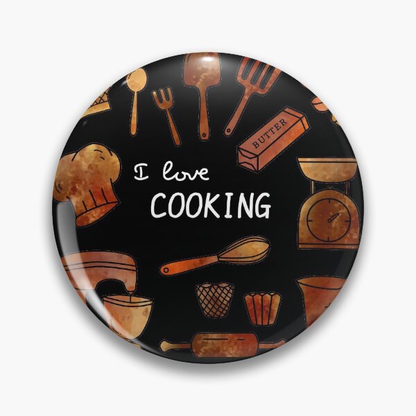 Item preview, I love cooking doodle black designed and sold by Aura-E.