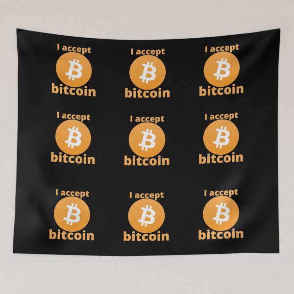Item preview,  I Accept Bitcoin Pattern designed and sold by Scubaloppy.