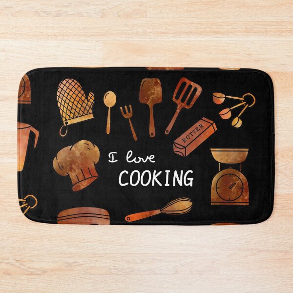 Item preview, I love cooking doodle black designed and sold by Aura-E.