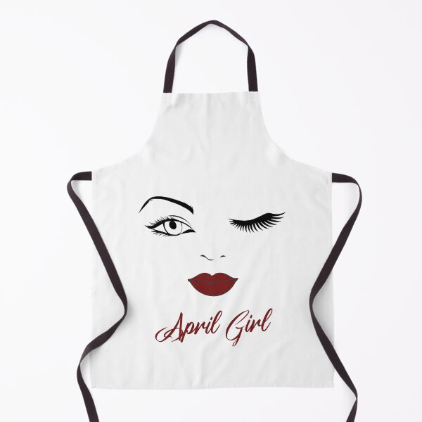 Item preview, April Girl Eyes Red Lips Birthday Cute Winking Eye Born in April Gifts Ideas designed and sold by clothesy7.