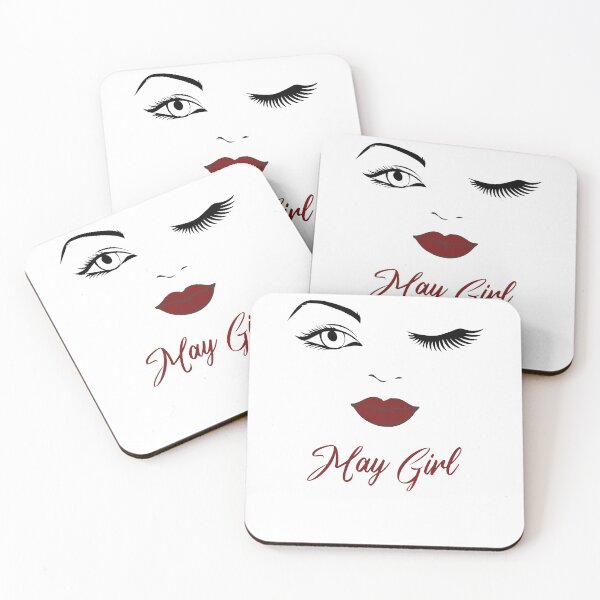 Item preview, May Girl Eyes Red Lips Birthday Cute Winking Eye Born in May Gifts Ideas designed and sold by clothesy7.