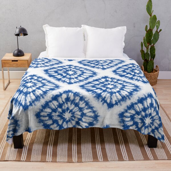 Item preview, Shibori Indigo and White Tie Dye Pattern designed and sold by thesnowwhyte.