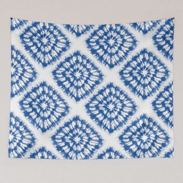 Item preview, Shibori Indigo and White Tie Dye Pattern designed and sold by thesnowwhyte.