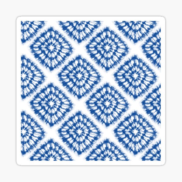 Item preview, Shibori Indigo and White Tie Dye Pattern designed and sold by thesnowwhyte.