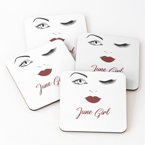 Item preview, June Girl Eyes Red Lips Birthday Cute Winking Eye Born in June Gifts Ideas designed and sold by clothesy7.