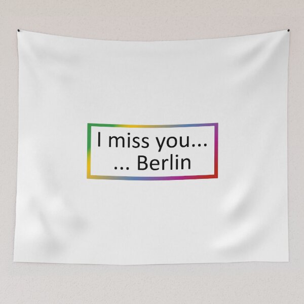 Item preview, I miss you ... Berlin designed and sold by SmileMiau.
