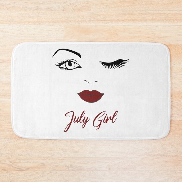 Item preview, July Girl Eyes Red Lips Birthday Cute Winking Eye Born in July Gifts Ideas designed and sold by clothesy7.