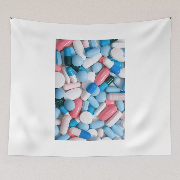 Item preview, Pattern Collage Of Pills designed and sold by Frightersy.