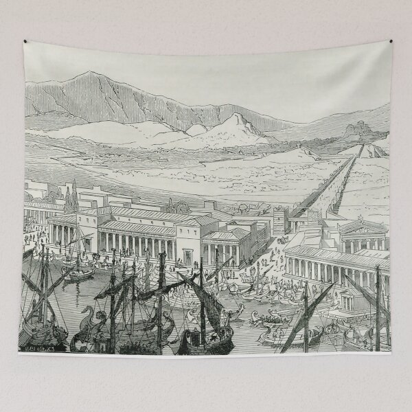 Item preview, Piraeus and the Long Wall of Ancient Greece designed and sold by ClassicalGreece.