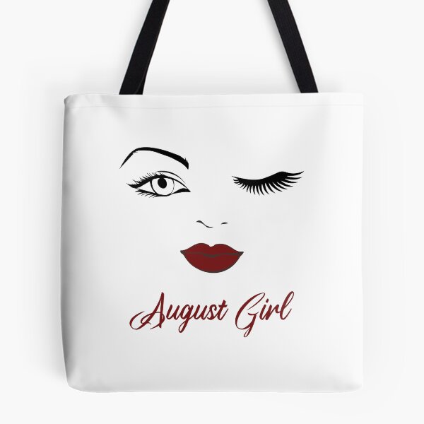 Item preview, August Girl Eyes Red Lips Birthday Cute Winking Eye Born in August Gifts Ideas designed and sold by clothesy7.