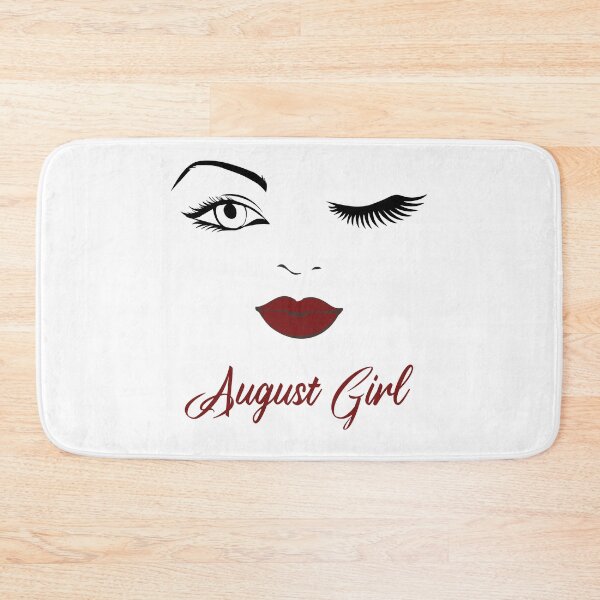 Item preview, August Girl Eyes Red Lips Birthday Cute Winking Eye Born in August Gifts Ideas designed and sold by clothesy7.