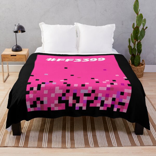 Artikelvorschau, Hex Code Pixel Art Farbblock Pink # FF3399 entworfen und verkauft von ClickForMore.
