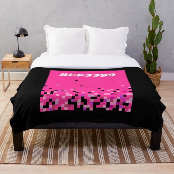 Item preview, Hex Code Pixel Art Color Block Pink #FF3399 designed and sold by ClickForMore.