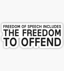 Free Speech Liberty Freedom Free Political Sticker