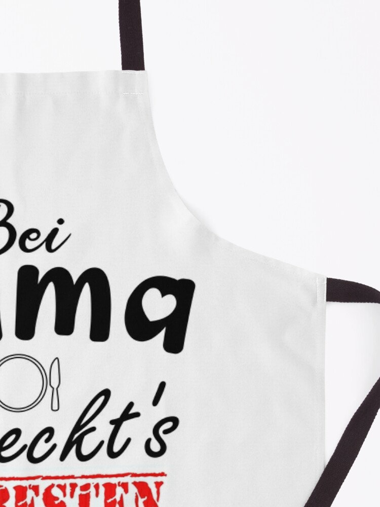 It Tastes Best With Mom For The Best Cook In The World I Love My Mom Apron  by kunterbuntdesig