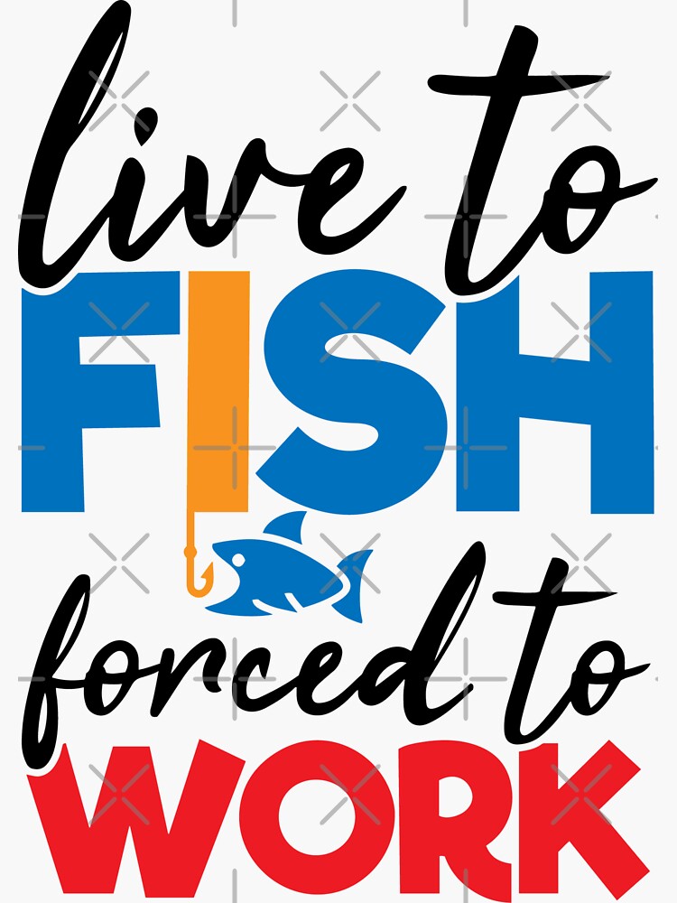 Let's Talk More Fishing-Funny Fishing Sayings Sticker for Sale by  shivani21061993