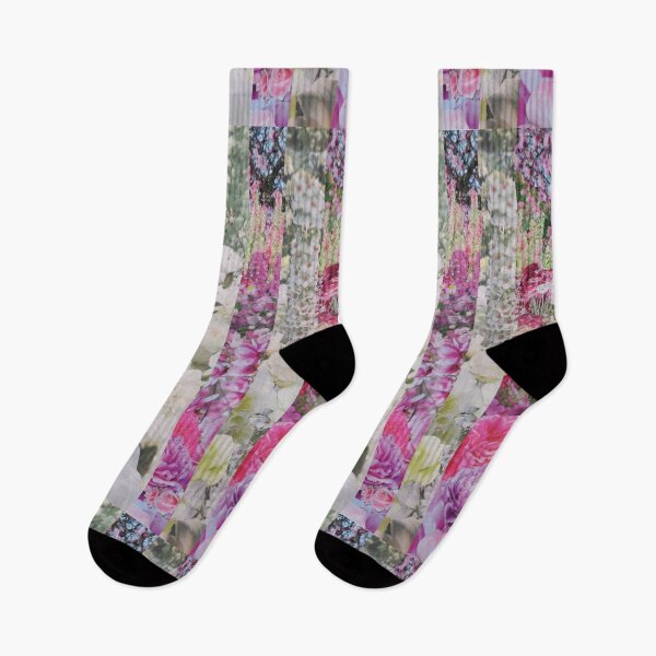 Item preview, Strawberry and Vanilla Floral Stripes designed and sold by MillaFlora.