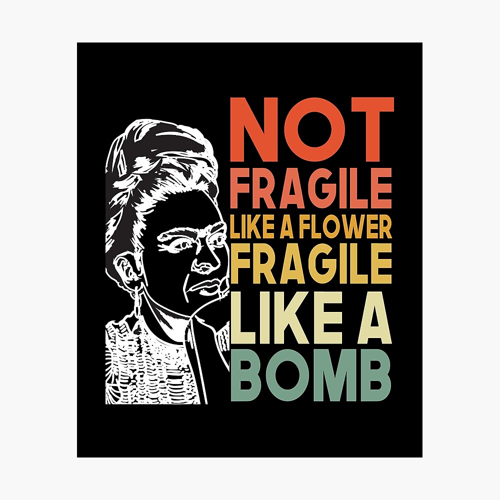Feminist Shirt Ruth Bader Ginsburg Shirt Girl Power Shirt RGB Shirt Girl Power T-shirt Not Fragile Like a Flower Fragile Like a Bomb