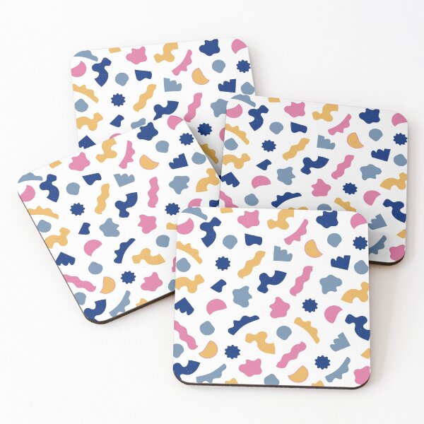 Item preview, Assorted Shapes Pink Blue Yellow designed and sold by sunnybandana.