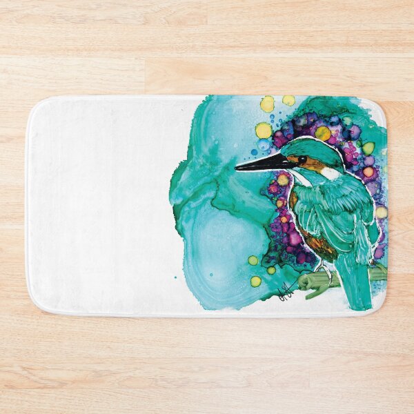 Item preview, Alcohol Ink Kingfisher designed and sold by Clare Symington.