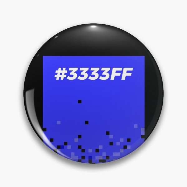 Item preview, Copy of Hex Code Pixel Art Color Block Blue #3333FF designed and sold by ClickForMore.