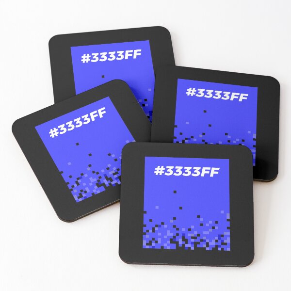 Item preview, Copy of Hex Code Pixel Art Color Block Blue #3333FF designed and sold by ClickForMore.