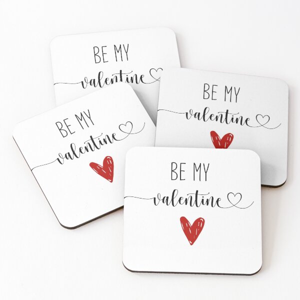 Item preview, "Be My Valentine" With Cute Lettering and Heart designed and sold by BlushPearls.