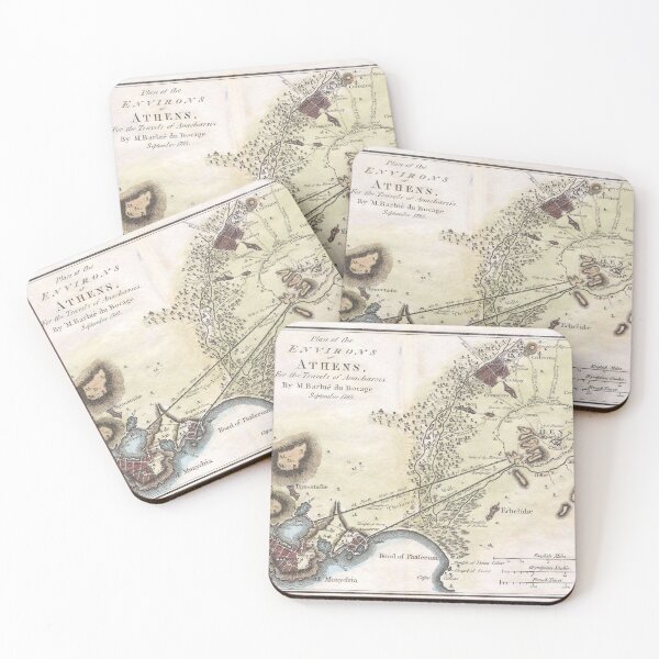 Item preview, Map of the City of Athens in Ancient Greece designed and sold by ClassicalGreece.