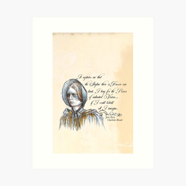 Jane Eyre Art - Feminist Quote. Art Print