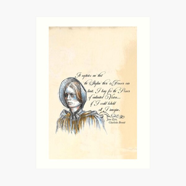 "Jane Eyre Art Feminist Quote. " Art Print for Sale by FanitsaArt