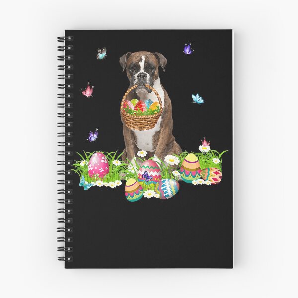 Item preview, Boxer Bunny Dog With Easter Eggs Basket Butterflies designed and sold by JamesClarke84.