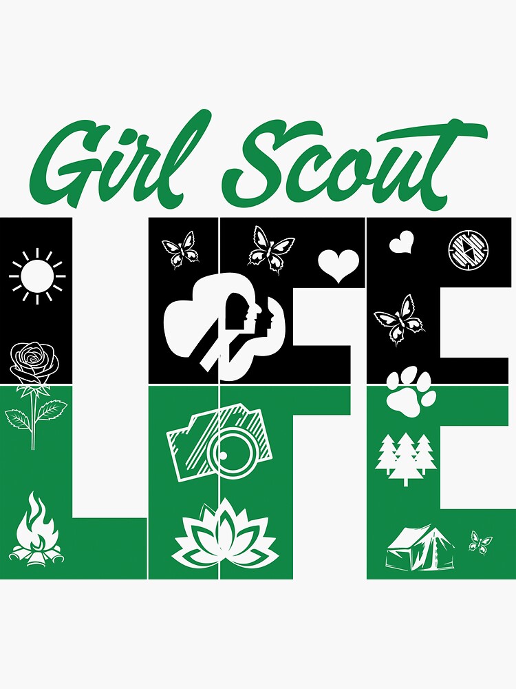 "Girl scout life" Sticker by Izod55 Redbubble