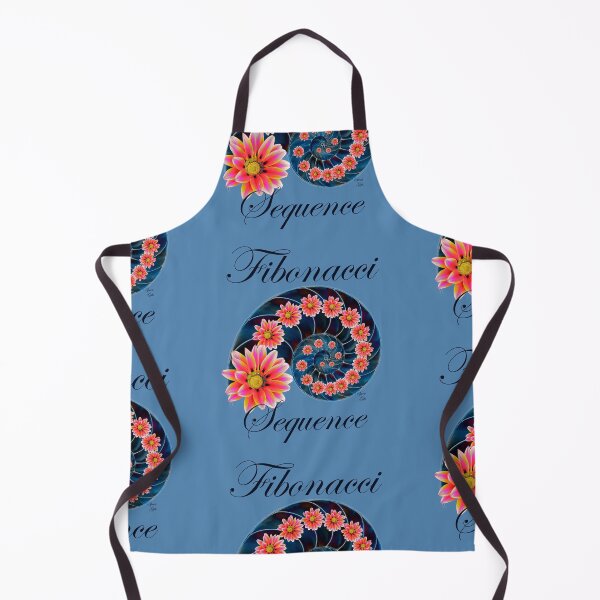 Aperçu de l'œuvre Séquence de Fibonacci le nombre d'or bleu clair créée et vendue par SpiritGifts.