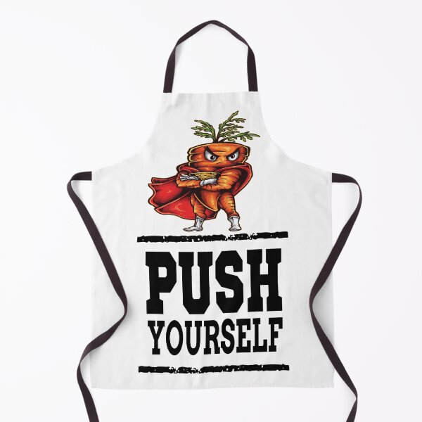 Item preview, Push Yourself Angry Carrot  Foodie Superhero Workout Bodybuilding designed and sold by ProjectX23.