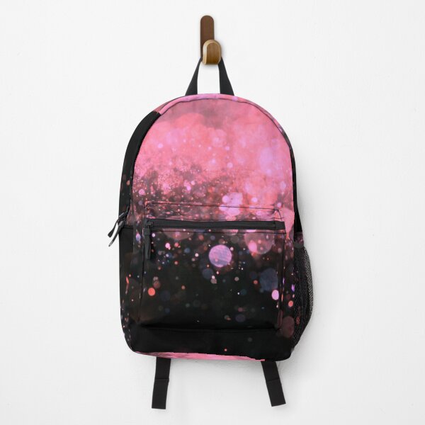 Item preview, Abstract light coral shiny lights on black background I designed and sold by fowons.