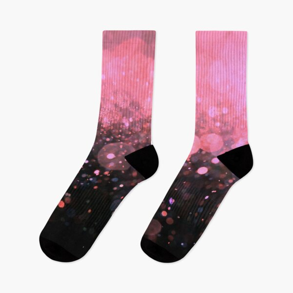 Item preview, Abstract light coral shiny lights on black background I designed and sold by fowons.