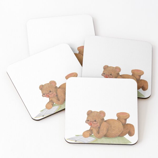 Item preview, Teddy Bear reading - Pencil Drawing - Kathleen Stuart Art designed and sold by Art by Kathleen Stuart.